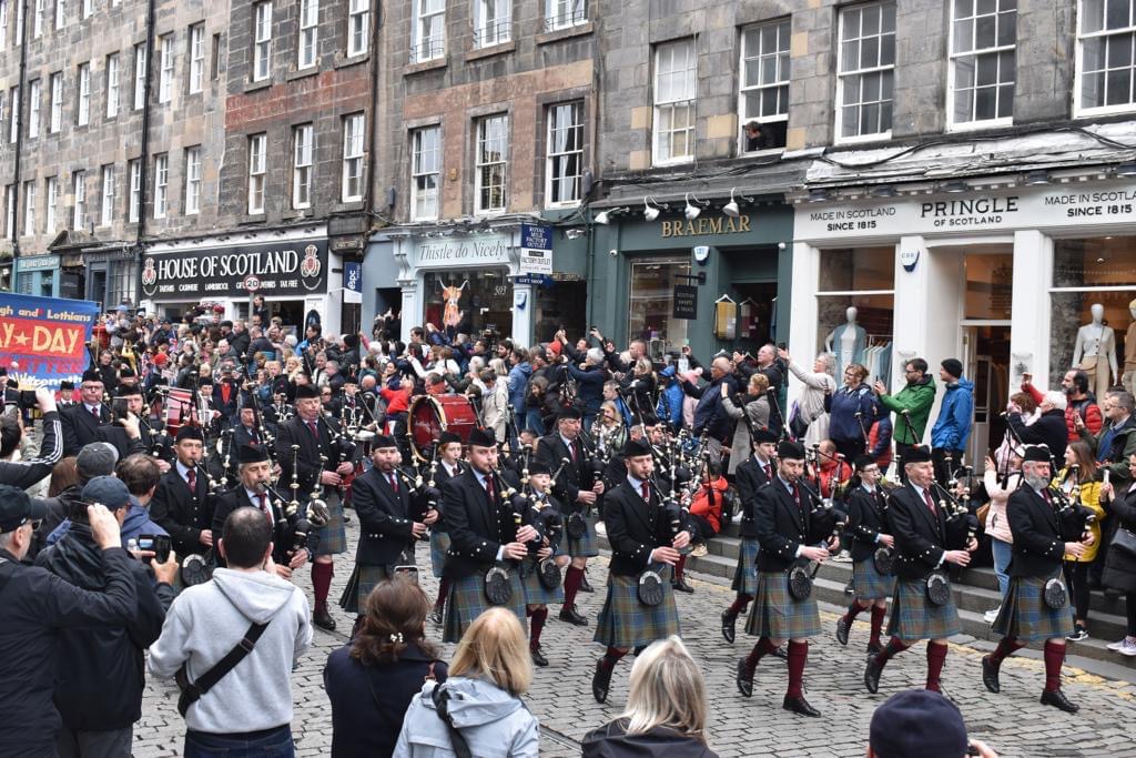 Stockbridge Pipe Band - May Day Parade, Edinburgh - May 2020